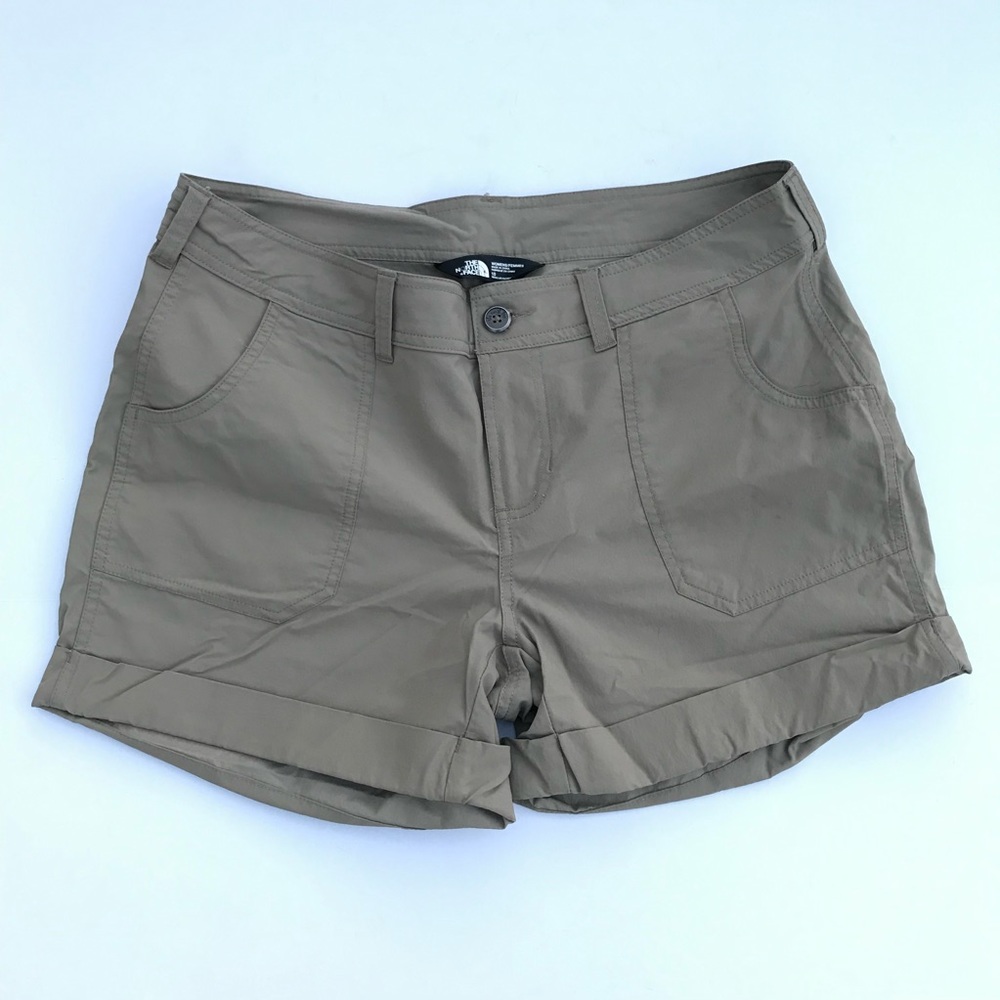 The North Face Womens Water Repellent Lightweight Hiking Shorts Cuffed Hems 10
